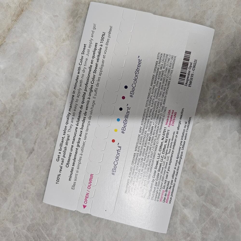 Color Street Nail Polish Strips - Deepwater Opal - Picture 3 of 4
